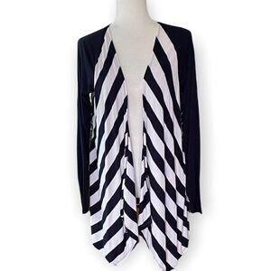 Patchington Open Front Cascade Cardigan Sweater SZ M